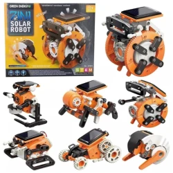 Робот-конструктор интерактивный на солнечной батарее 7 в 1 Solar Robot