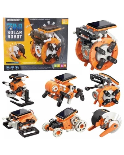 Робот-конструктор интерактивный на солнечной батарее 7 в 1 Solar Robot