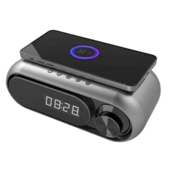 Электронные часы RR879, пластик, серые, 19.5х7.2 см Электронные часы RR879, пластик, серые, 19.5х7.2 см