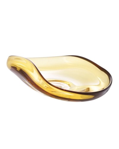Dekorativ qab Eichholtz Athol, 42x28x12.5 sm, şüşə, sarı