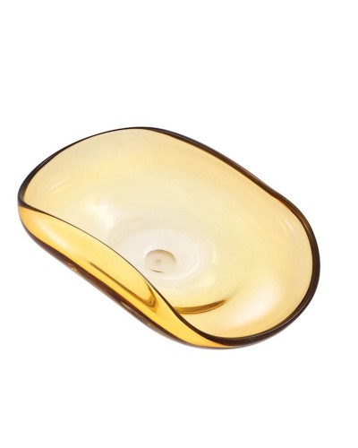 Dekorativ qab Eichholtz Athol, 42x28x12.5 sm, şüşə, sarı