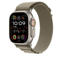 Qayış Apple 49mm Olive Alpine Loop - Medium (MT5U3ZM/A)