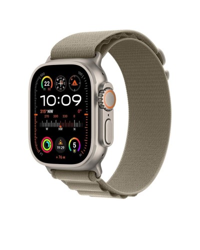 Qayış Apple 49mm Olive Alpine Loop - Medium (MT5U3ZM/A)