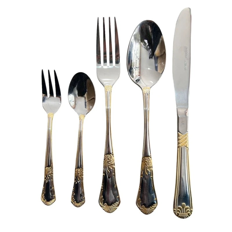 Набор столовых приборов Zepter ZGH 00232, 72 предмета, нержавеющая сталь, серебристый/золотистый Набор столовых приборов Zepter ZGH 00232, 72 предмета, нержавеющая сталь, серебристый/золотистый