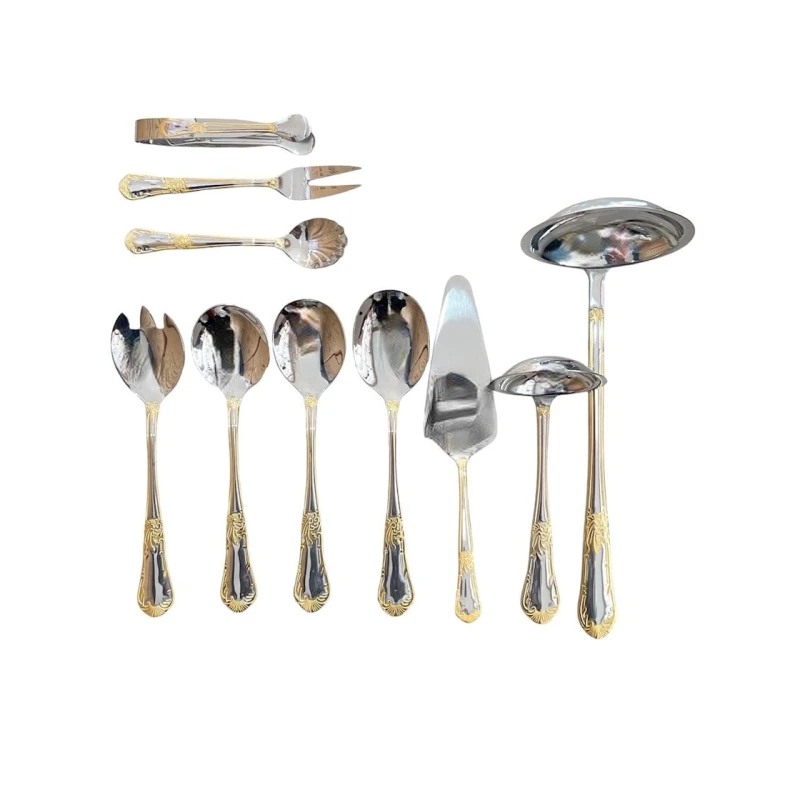 Набор столовых приборов Zepter ZGH 00232, 72 предмета, нержавеющая сталь, серебристый/золотистый Набор столовых приборов Zepter ZGH 00232, 72 предмета, нержавеющая сталь, серебристый/золотистый