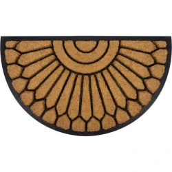 Коврик придверный Lako Mamboo, 90x60 см, кокосовое волокно, черный/коричневый Коврик придверный Lako Mamboo, 90x60 см, кокосовое волокно, черный/коричневый
