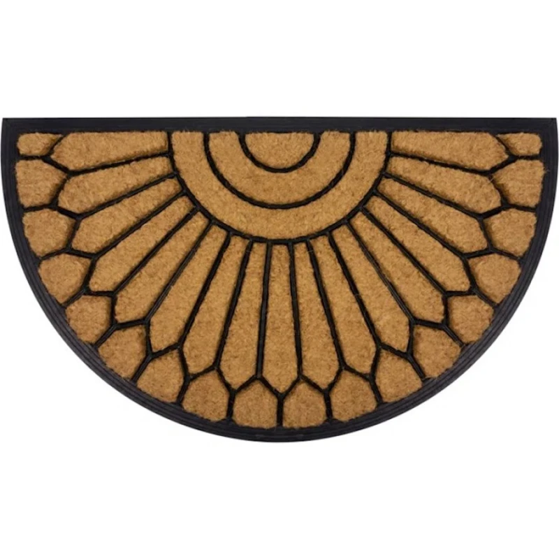 Коврик придверный Lako Mamboo, 90x60 см, кокосовое волокно, черный/коричневый Коврик придверный Lako Mamboo, 90x60 см, кокосовое волокно, черный/коричневый