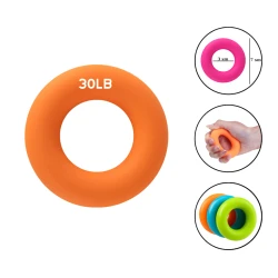 Кистевой эспандер Gymnic 1135 силикон, оранжевый, 7 см, 30 LB, 13 кг