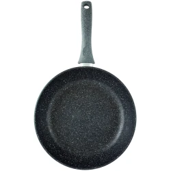 Сковородка Нева Металл Байкал 2522, 22 см, алюминий, черная