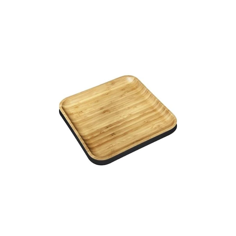 Тарелка сервировочная WL‑771017/A квадрат, 10х10 см, бамбук, коричневый