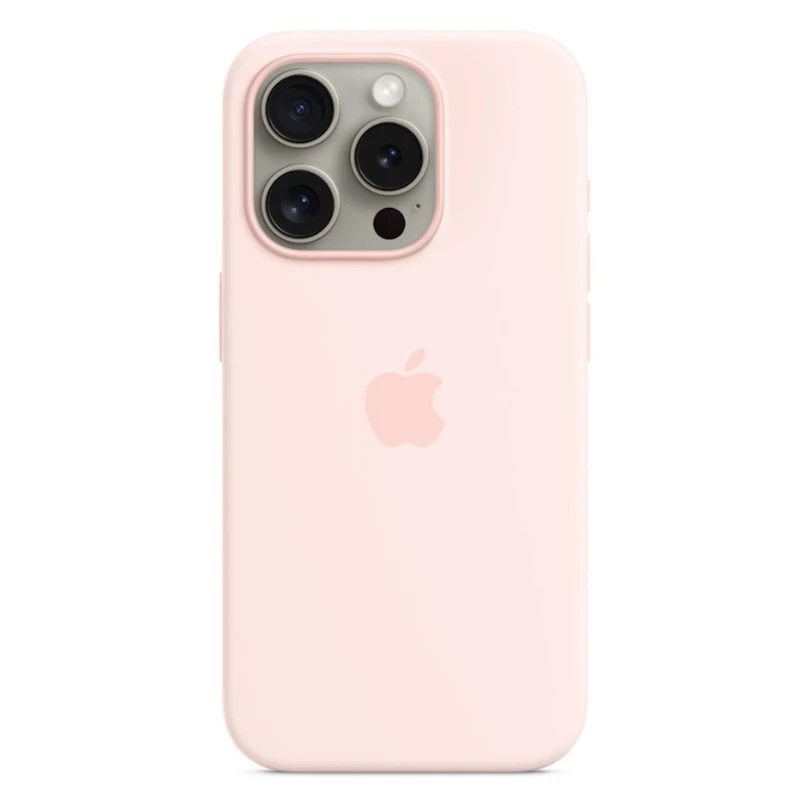 Чехол Apple Silicone Case with MagSafe для iPhone 15 Pro - Light Pink