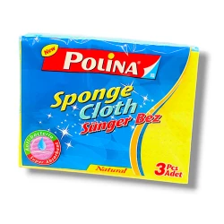 Набор тряпок Polina, желтый, 3 шт, 15х19 см