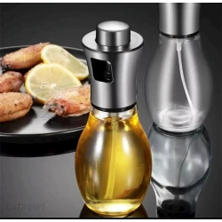 Емкость для масла 413007, стекло/металл, прозрачный, 200 мл Емкость для масла 413007, стекло/металл, прозрачный, 200 мл