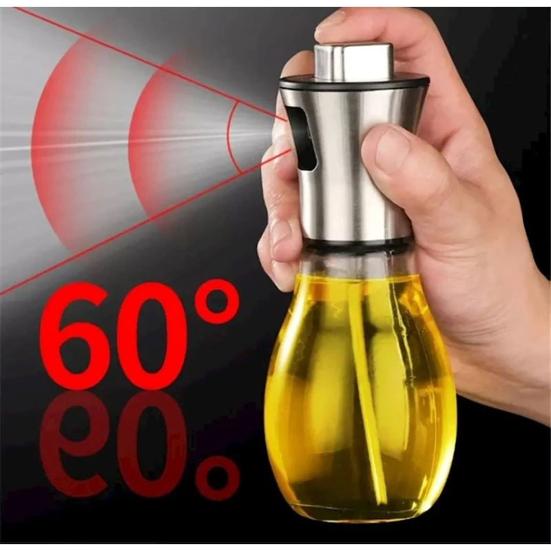 Yağ üçün qab 413007, şüşə/metal, şəffaf, 200 ml Yağ üçün qab 413007, şüşə/metal, şəffaf, 200 ml