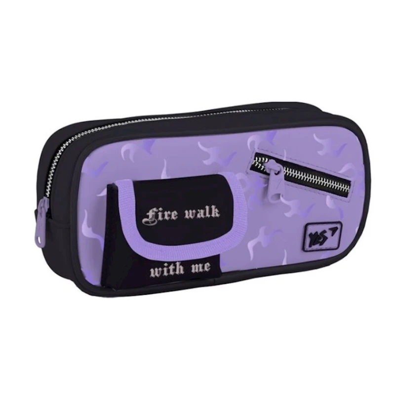 Школьный пенал Yes PH-20-3 Urban disign style 533242, фиолетовый Школьный пенал Yes PH-20-3 Urban disign style 533242, фиолетовый