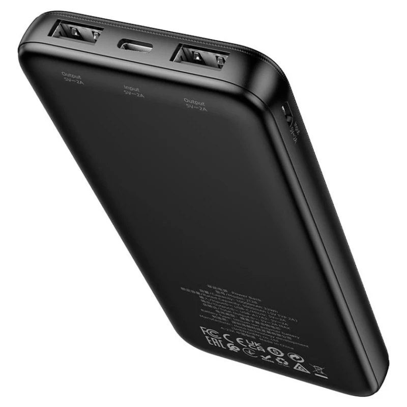 Внешний аккумулятор Hoco J128 10000mAh Black Внешний аккумулятор Hoco J128 10000mAh Black
