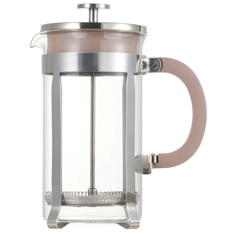 Френч-пресс Werner Eletto 51817, 1000 мл, боросиликатное стекло/нержавеющая сталь, бежевый/прозрачный