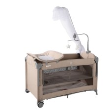 Manej-çarpayı Kidilo T-702L, qəhvəyi, 125×65×74 sm