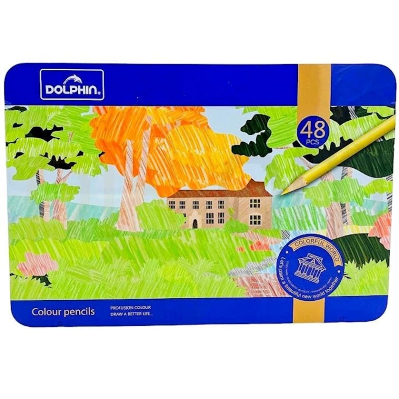 Набор карандашей Dolphin D-48C, 48 цвета Набор карандашей Dolphin D-48C, 48 цвета
