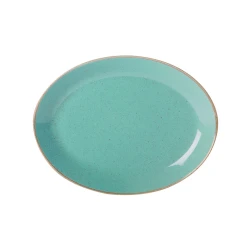 Блюдо Porland Seasons, фарфор, бирюзовое, 36 см