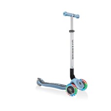Samokat-kikbord Globber Primo Foldable Premium Lights, uşaqlar üçün, 3 yaşdan, maksimal çəki 50 kq, mavi