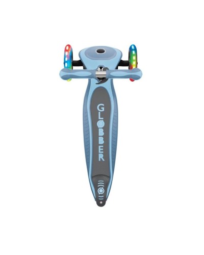 Samokat-kikbord Globber Primo Foldable Premium Lights, uşaqlar üçün, 3 yaşdan, maksimal çəki 50 kq, mavi