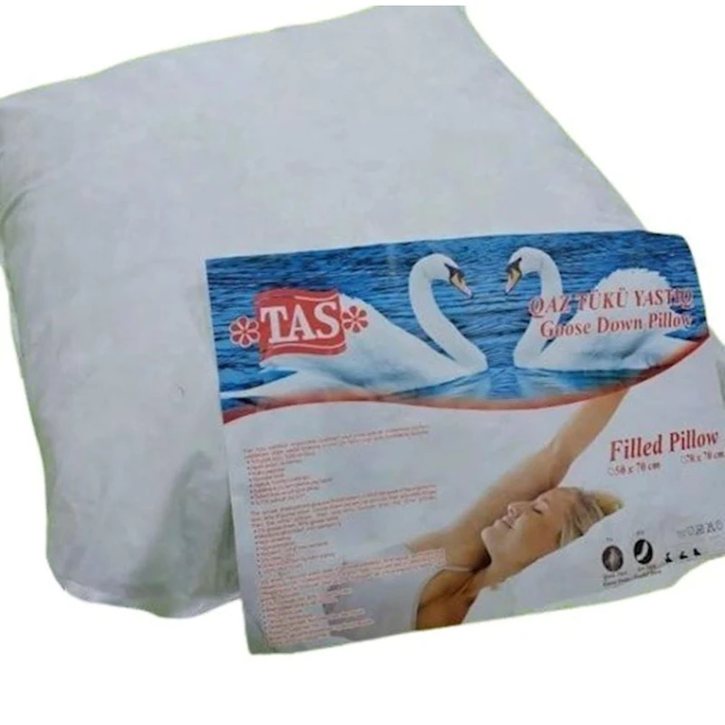 Yuxu yastığı Tas SHA-00001625, 70x70 sm, 1 əd, qaz tükü, ağ