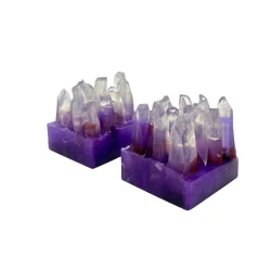 Аметист №3 мыло Natuur Collection 1881 (Натуральный разрез) С Ароматом Инжира и Дождливого Леса Люксово-декоративное Подарочное мыло 2 шт x 250гр