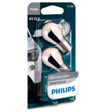 Avtomobil üçün lampa Philips Silver Vision PY21W 12V 21W BAU15s, 2 əd
