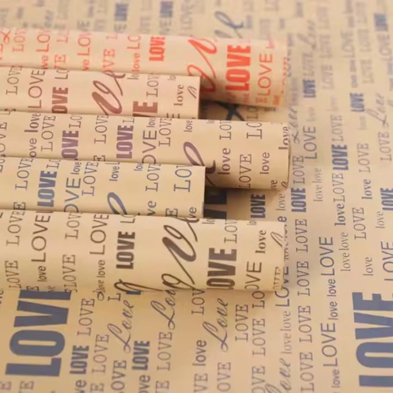 Упаковочная бумага Love Kraft Black, 50x70 см Упаковочная бумага Love Kraft Black, 50x70 см