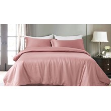Yataq dəsti Askona Solid Tencel 1120, yorğan üzləri 200х220 sm, yastıq üzləri 50х70 sm, avro, evkalipt lif, розовое золото, çəhrayı