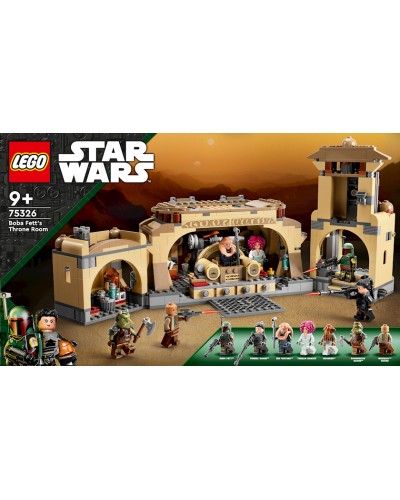 Konstruktor LEGO Star Wars Boba Fett's Throne Room 75326, 9+ yaş, 732 hissə