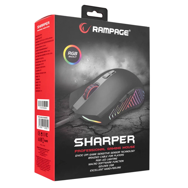 Мышь Rampage Sharper SMX-R78 (34841) Мышь Rampage Sharper SMX-R78 (34841)