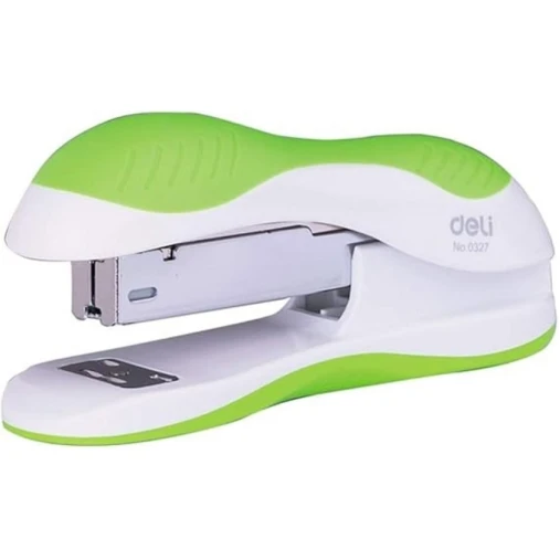 Степлер Deli 0327, зелёный, 13.2x3.7x5.7 cм Степлер Deli 0327, зелёный, 13.2x3.7x5.7 cм