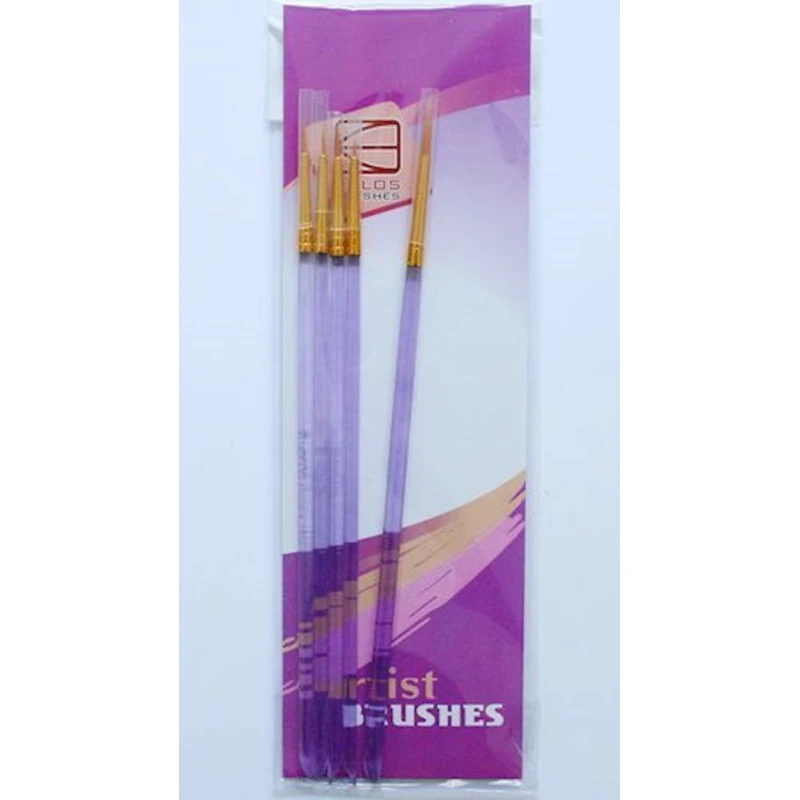 Набор кистей Kolos 7011, круглые, синтетика, 5шт Набор кистей Kolos 7011, круглые, синтетика, 5шт