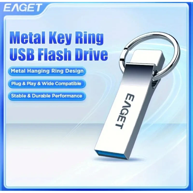 Флеш-карта EAGET U9H серебристая 64 ГБ Флеш-карта EAGET U9H серебристая 64 ГБ