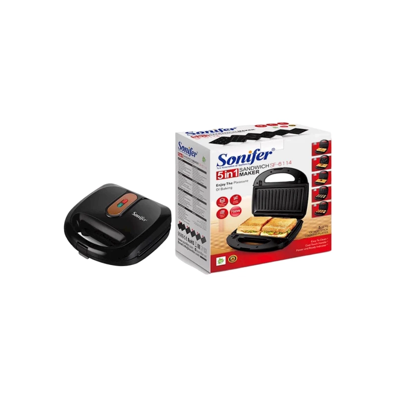 Cэндвичница 5 в 1 Sonifer SF-6154 Cэндвичница 5 в 1 Sonifer SF-6154