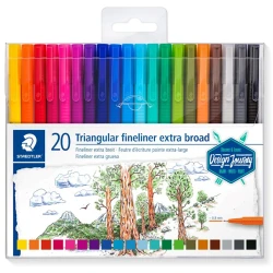 Набор капиллярных ручек Staedtler Triplus Fineliner Pens, 20 шт