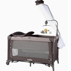 Манеж-кровать Kidilo UP650X, коричневый, 89x108x104 см Манеж-кровать Kidilo UP650X, коричневый, 89x108x104 см