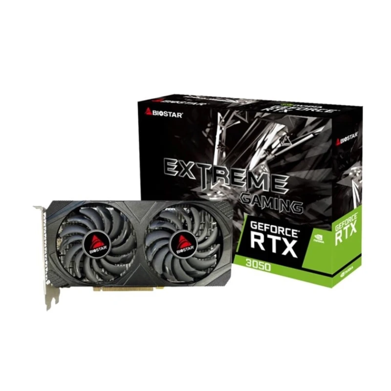 Видеокарта BioStar GeForce RTX 3050 6 GB (VN2066RF82) Видеокарта BioStar GeForce RTX 3050 6 GB (VN2066RF82)
