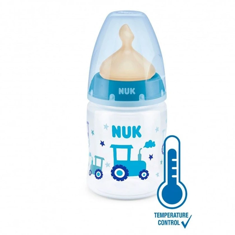 Бутылочка для кормления Nuk First Choice+, 0-6 мес, 150 мл, размер M, латекс, товар в ассортименте