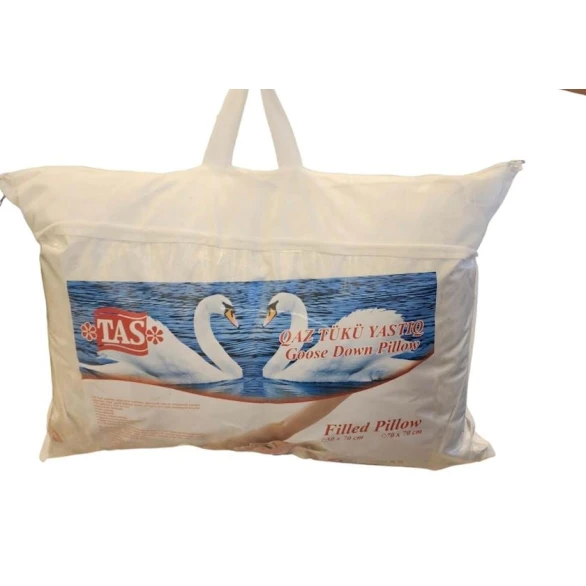 Yuxu yastığı Tas SHA-00001624, 50x70 sm, 1 əd, qaz tükü, ağ