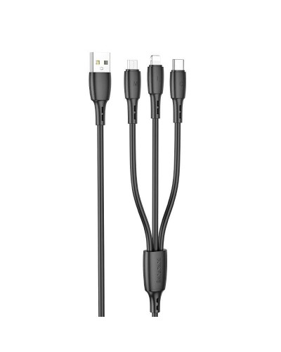 Кабель USB Borofone BX71 3in1 Black