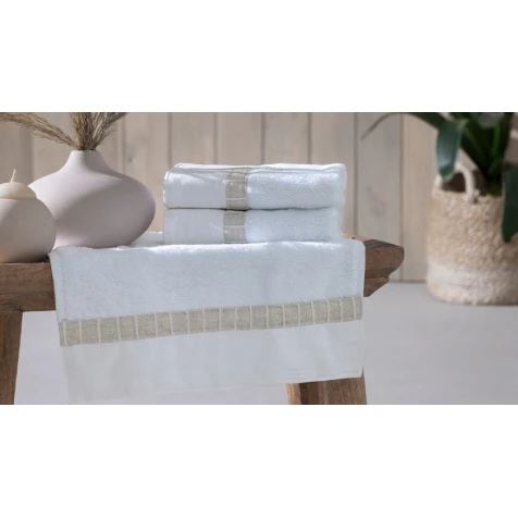 Полотенце Yataş Clair, 30x50 см, хлопок, Beyaz Полотенце Yataş Clair, 30x50 см, хлопок, Beyaz