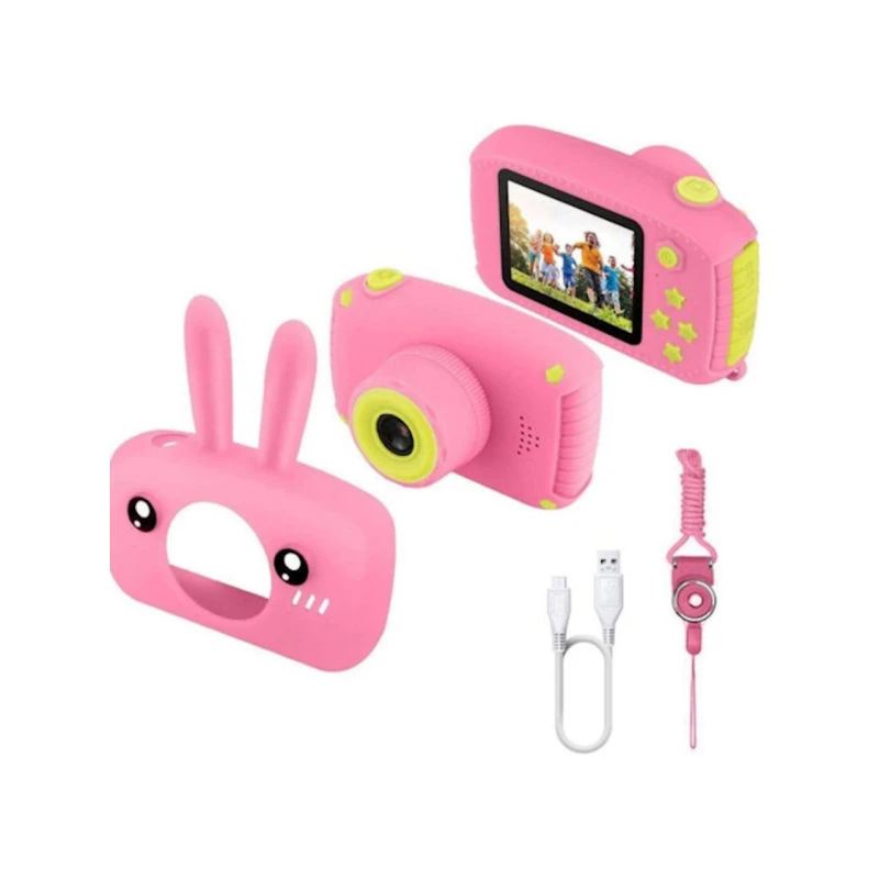 Десткий фотоаппарат Rasik Зайчик, розовый Десткий фотоаппарат Rasik Зайчик, розовый