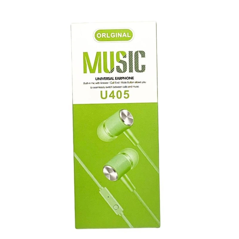 Проводные наушники U405 Green