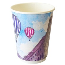 Birdəfəlik stəkan dəsti Loyal_1044021070, karton, rəngbərəng, 360 ml, 1000 əd