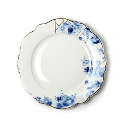 Тарелка обеденная Hom-me Blue Blossom, 27 см, Белый