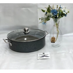 Кастрюля Shosman SHA-00004538, гранит, 34 см
