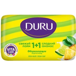 Мыло Duru 1+1 Свежий лайм и Сладкий ананас 80 г